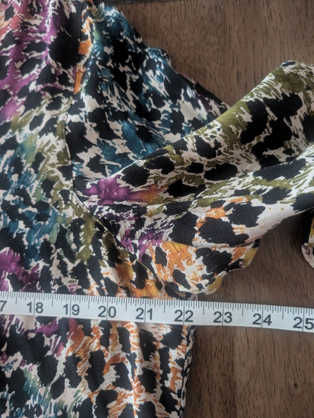 Foxcroft Colorful Abstract Button Down Shirt - Picture 9 of 11